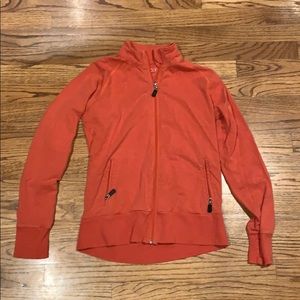Orange athletic jacket
